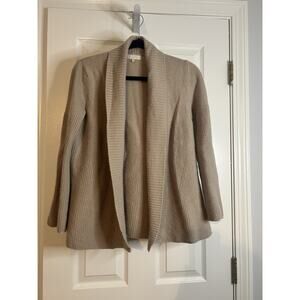 Benedetta B. Merino Wool Cashmere Blend Open Front Cardigan Sweater – Medium